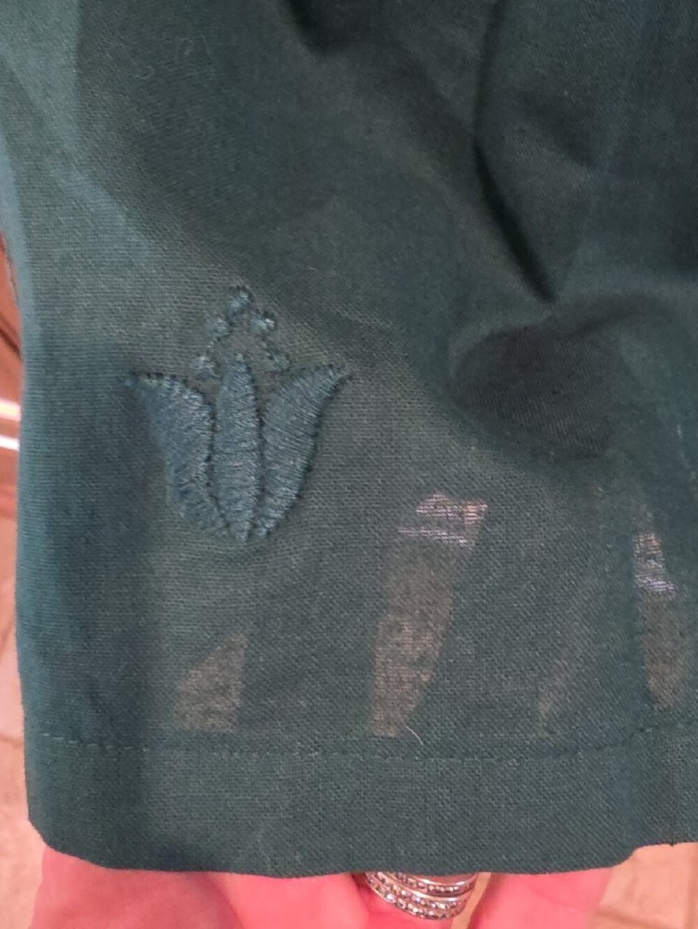 J.MARIE Embroidered Flutter-Sleeve Top - Picture 2 of 4